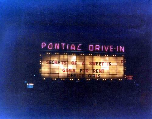 Pontiac Drive-In Theatre - Marquee 1976 From Greg Mcglone